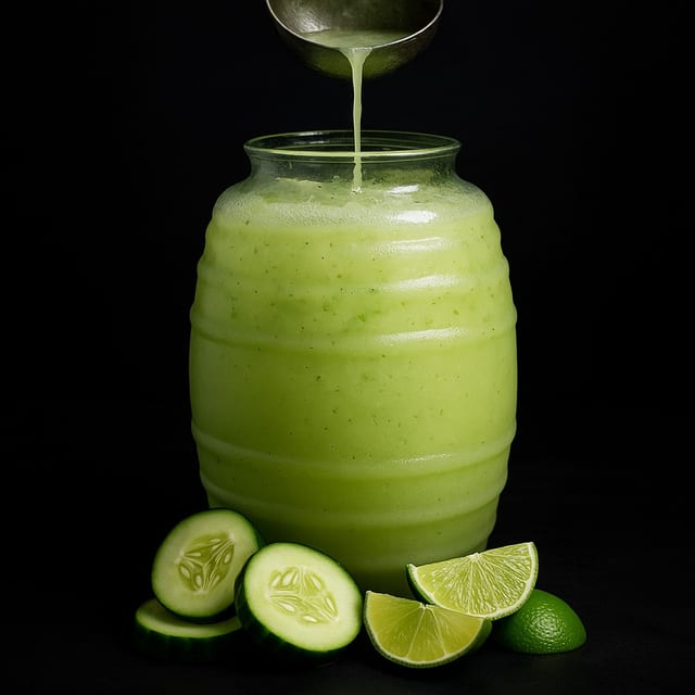 Agua de Pepino.