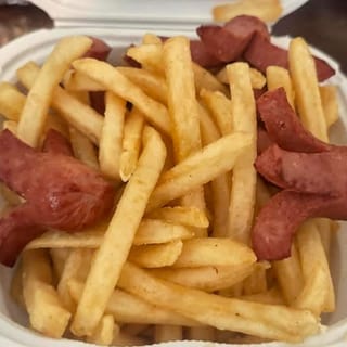 Salchipulpo and Fries